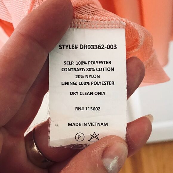 Lush
small peach dress lace detail elastic waist - Picture 7 of 7